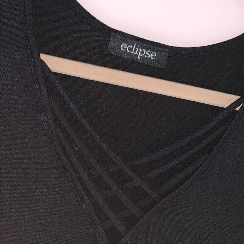Black Detailed Top